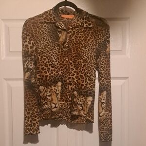 Leopard Print Long Sleeve Shirt